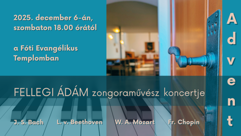 Read more about the article Adventi zongorakoncert Fóton – Fellegi Ádám közreműködésével